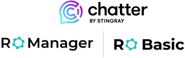 Chatter logo, RO Manager logo, RO Basic logo
